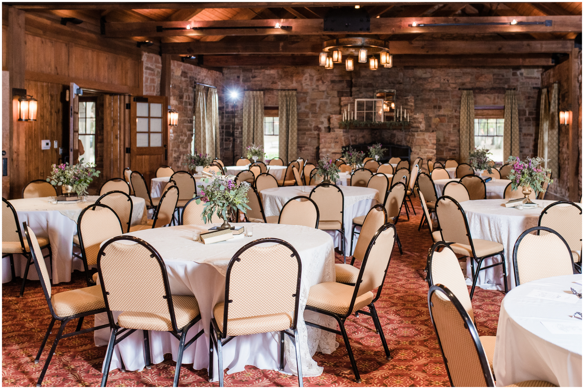 Monte Sano Lodge Wedding Reception Dining Area