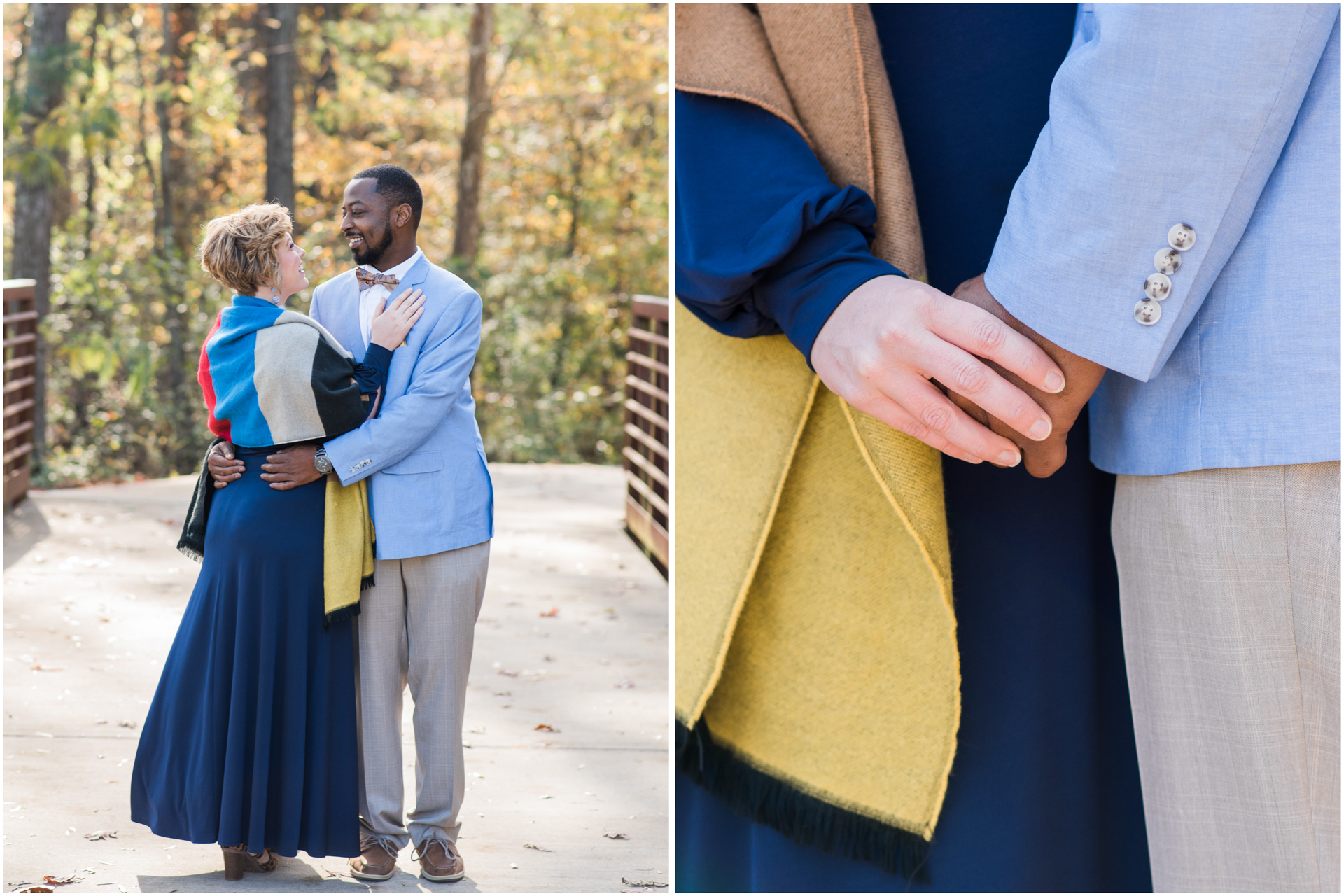 interracial Hand holding - engagement session