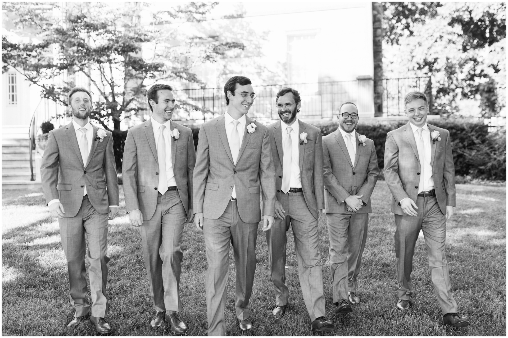 groomsmen black and white burritt mansion