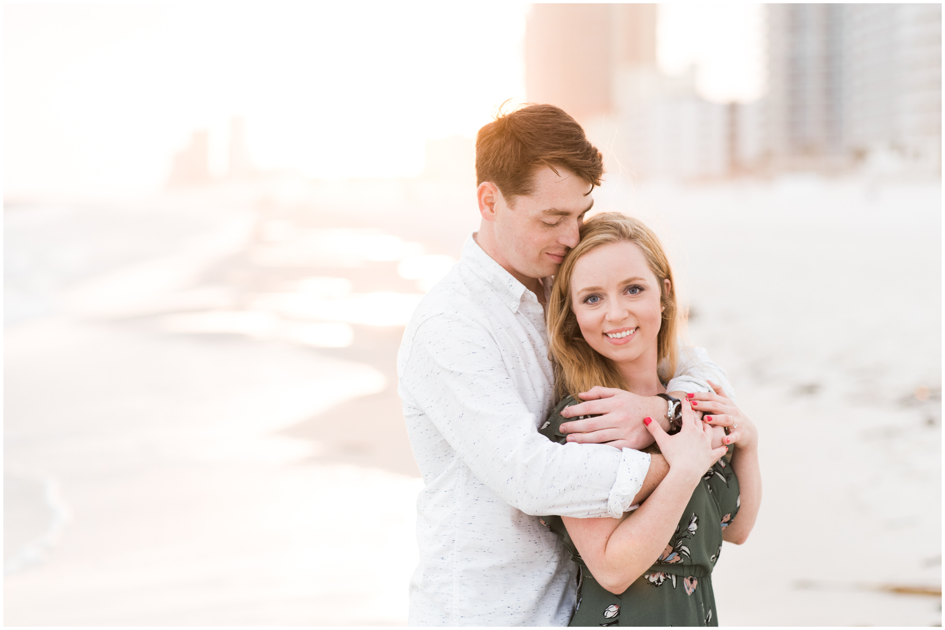 Cotton Candy sky beach engagement session - Gulf Shores Engagement Session