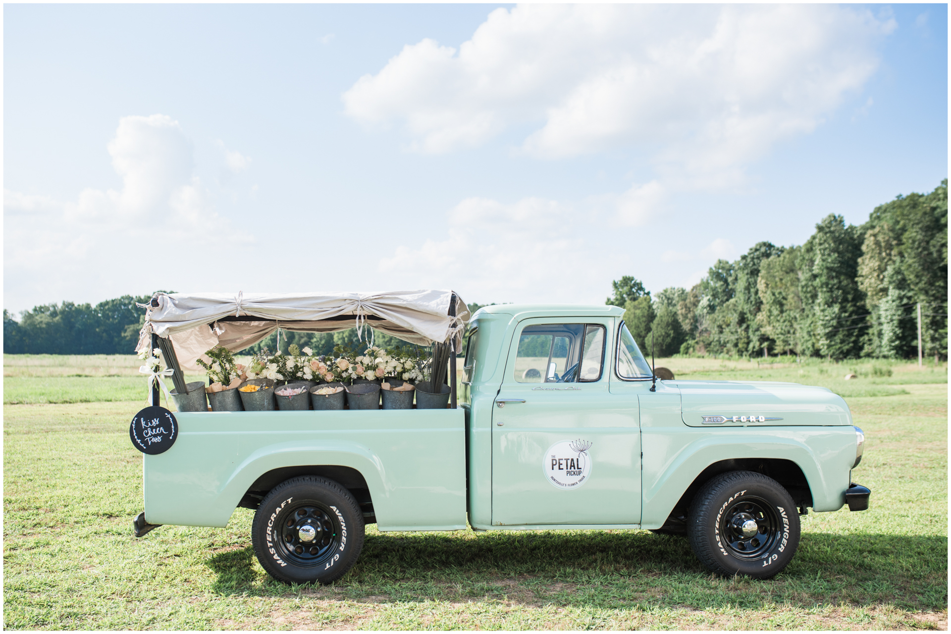 The Petal Pick Up Truck - Huntsville Alabama Wedding - Flower Truck