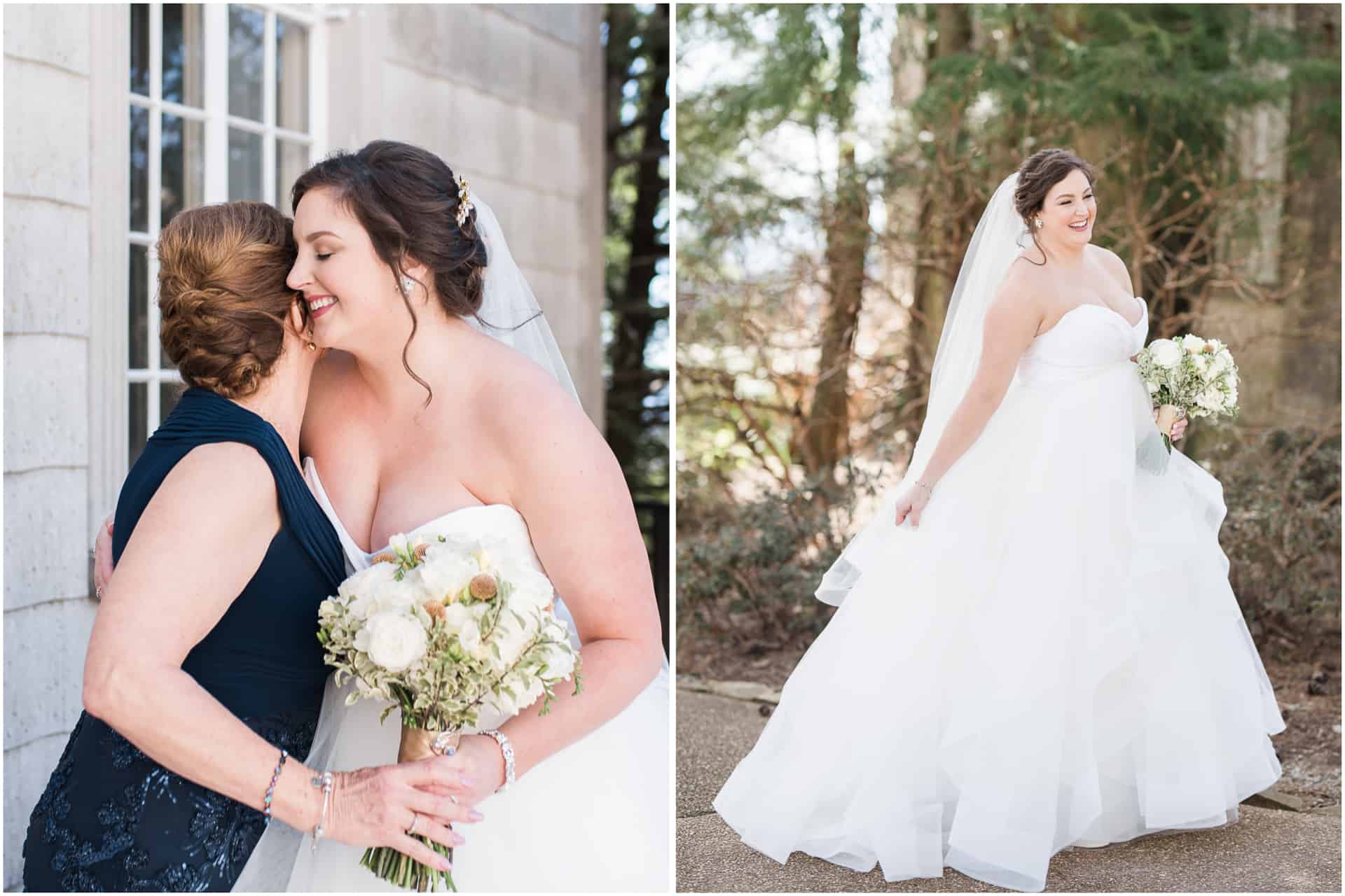 12 Bride And Mother Hugging Bridesmaids In Ball Gown Spinning