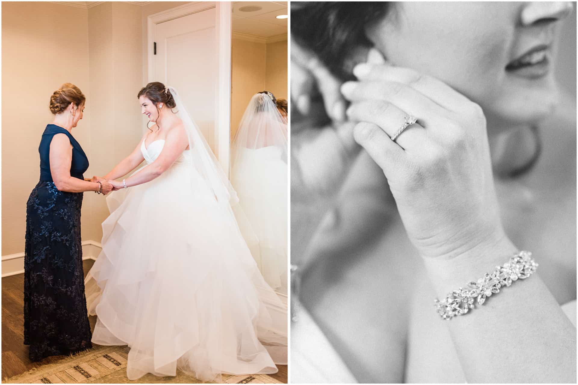 8 Bride With Mother Holding Hands Putting On Earrings Huntsville Wedding