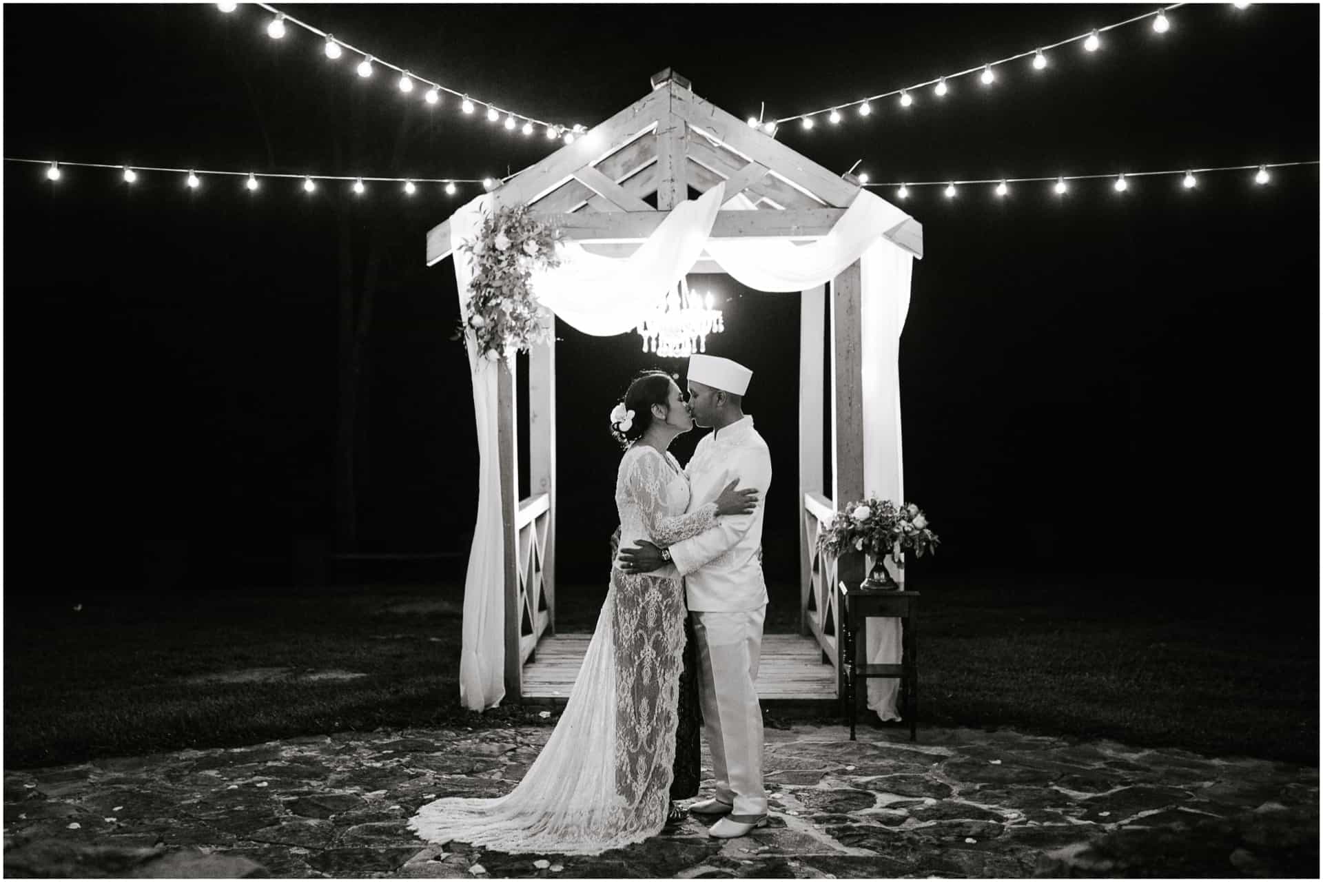 Nadia and Atte - Indonesian Wedding Night Shot at Monte Sano Lodge