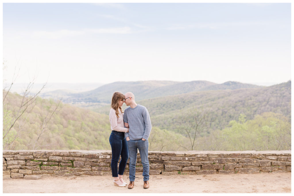 Places to take pictures in Huntsville, AL — Monte Sano State Park engagement photos
