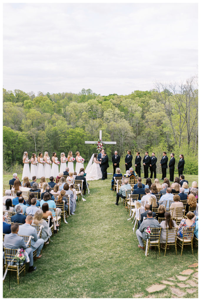 Wedding Ceremony at Danclay Farms in Florence Alabama