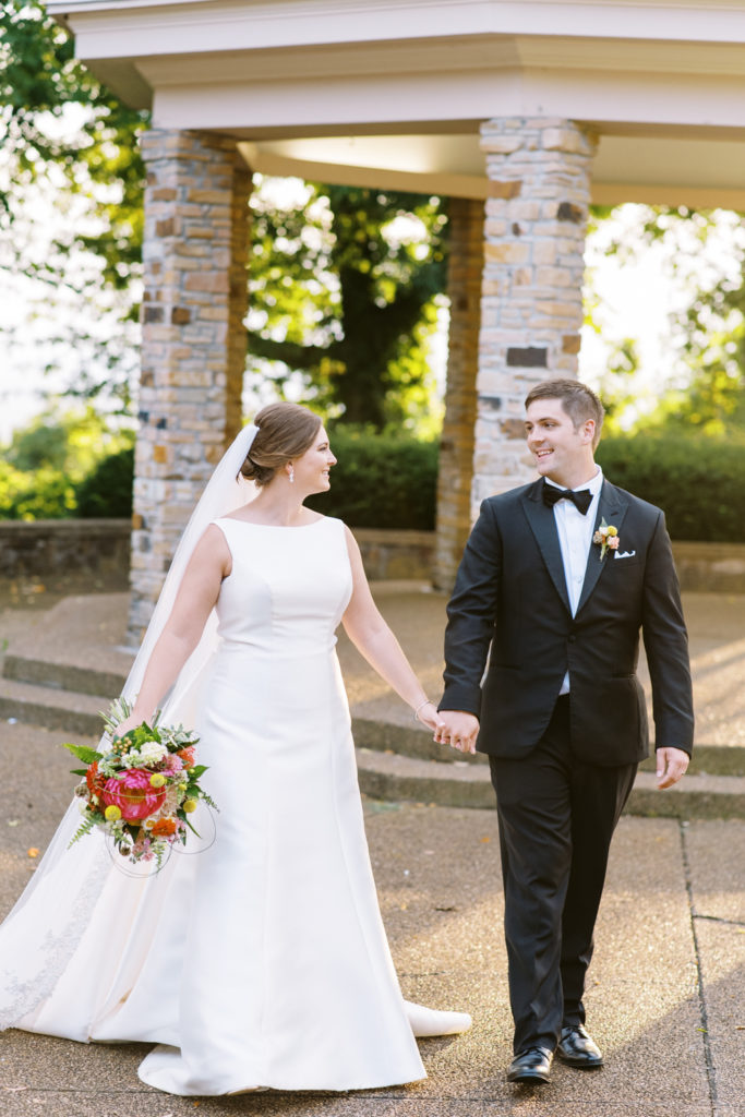Burritt on the Mountain Wedding - Bride and Groom Portraits at Golden Hour-1